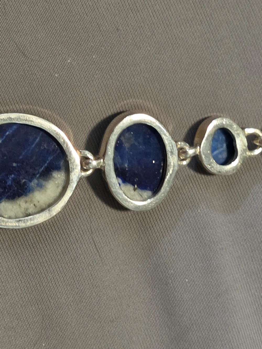 Sterling Silver Blue Sodalite Silver Drop Pendant
